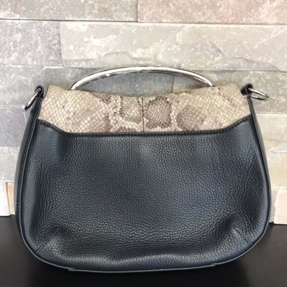THACKER  Nola Snake Embossed Leather Bag - Picture 5 of 8